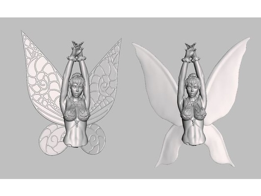 kanat mod tinkerbell fanart 75mm 3d yazdır model by shomsfotoğrafçılık 3d print model - Mito3D