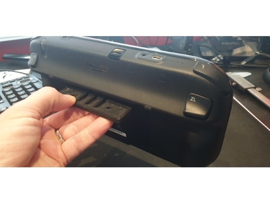 ramjetx wii u oyun kumandası raf kenar kanca by görüntüle ped kulp destek binmek 3d print model - Mito3D