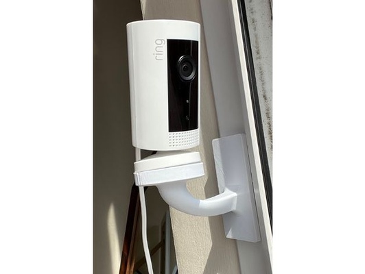 ring indoor security camera wall bracket by mkprinz mount 3d print model - Mito3D