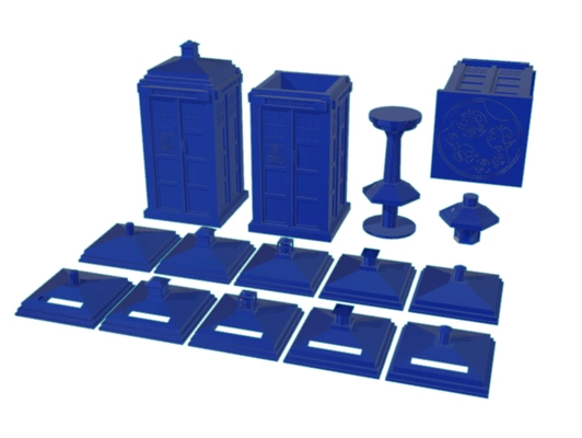 tardis type 40 by kleiner latin anniversaire dr oms gallifreyan cabine téléphonique dr who téléphone boîte machine remonter temps 3d print model - Mito3D