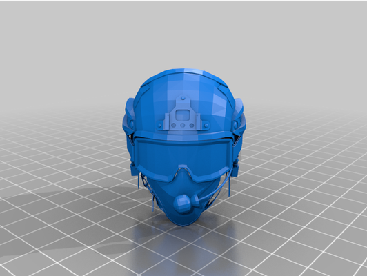 tático capacete by abobrinha 3d print model - Mito3D