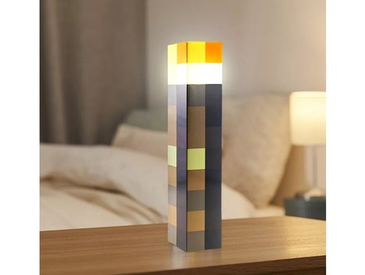 minecraft fackel by marshalline26 lampe led kunst nerd videospiele 3d print model - Mito3D