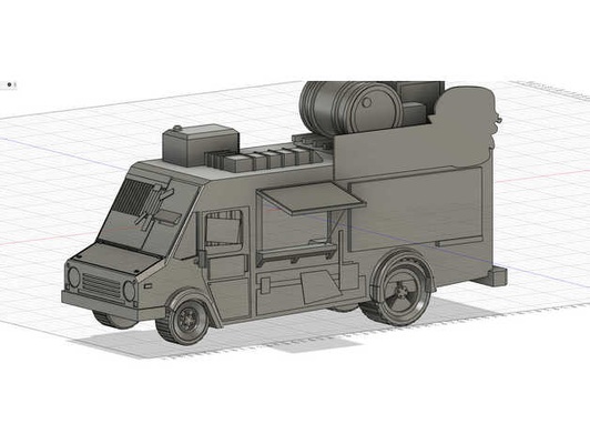 post apokalyptisch lebensmittel lkw 28mm by abonnieren imbisswagen gasland miniatur nekromunda post apocalyptic taco terrain kriegsspiel kriegshammer 3d print model - Mito3D