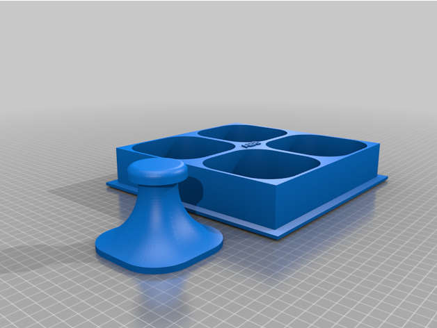 4-in-1 patty press stamp by allysonbanks 3D print model - Mito3D