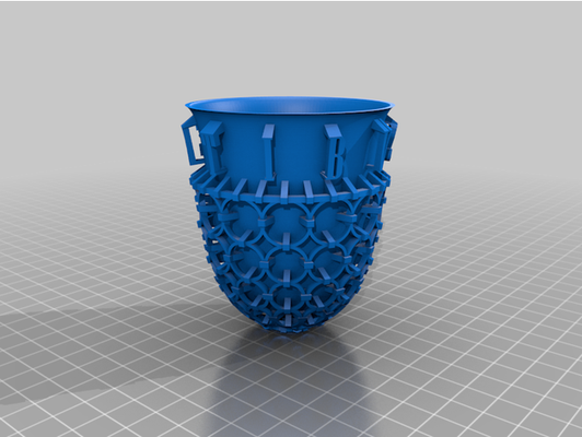 uralt römisch käfig tasse by magisch 3d print model - Mito3D