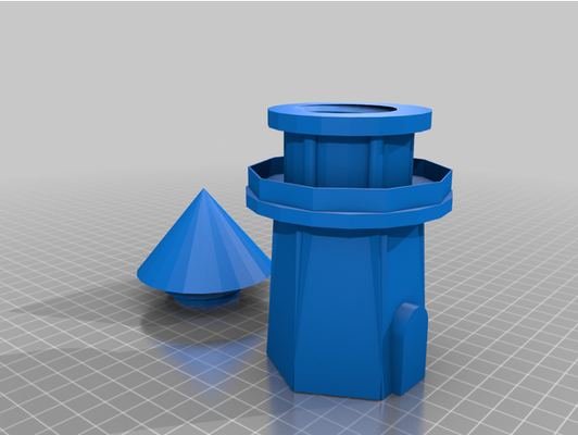 leuchtturm versteckt abteil by shulman03 dekoration garten geocache 3d print model - Mito3D