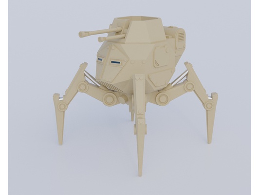 spinne panzermech konflikt 47 by werbeaktion 28mm bolzen aktion verschraubung mech panzer gehhilfe ww2 deutsche 3d print model - Mito3D