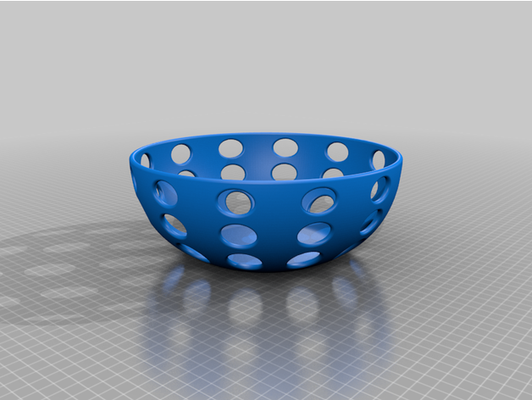 perfbowl2 1 by bbinnard tigela recipiente 3d print model - Mito3D