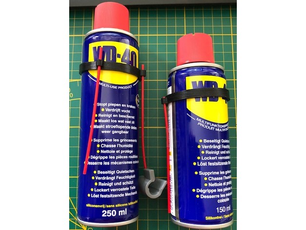 wd 40 150ml or 250ml pouvez tpu paille titulaire soutien célibataire double by césar 1111 lubrifier outils wd40 3D print model - Mito3D