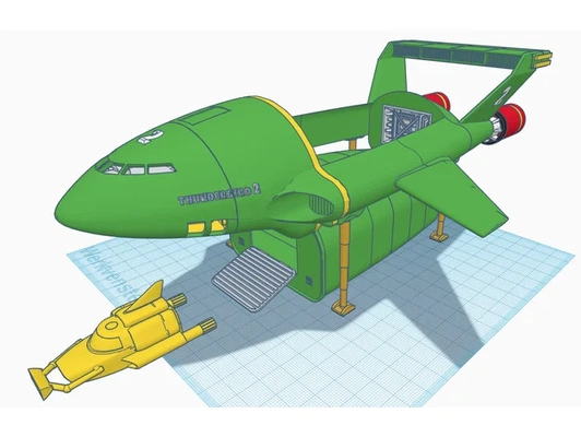 thunderbird 2 by tvthiel thunderbirds go 4 3d print model - Mito3D