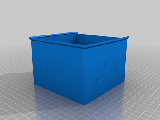 stapelbar 270 winchester munition box 100 runden by mathemessias sieg container kugeln gewehr waffe 3d print model - Mito3D