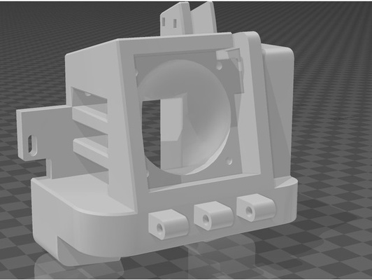 voxelab aquila satsana 1 or 4020 noctua fixo adicionar on bltouch modelos by jeburroughs ventilador 40mm 3d print model - Mito3D