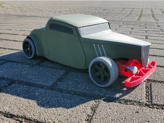 adapter heiß straße körper by fliegenfischer heiße rc wagen 3d print model - Mito3D