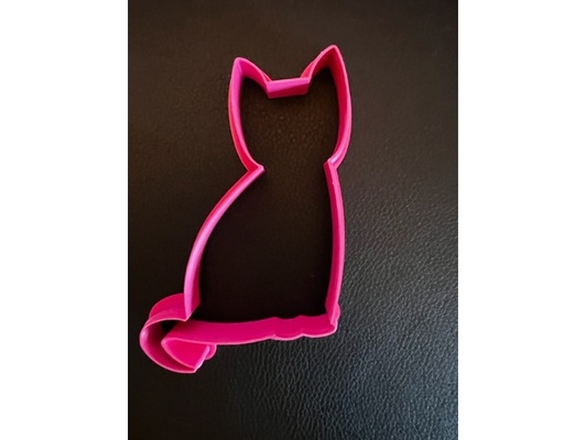 biscotto taglierina gatto by lkgraves cookiecutter 3d print model - Mito3D