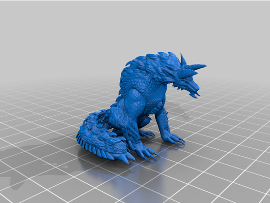 mostro cacciatore mini zinogre by z3brim2011 mostri 3d print model - Mito3D