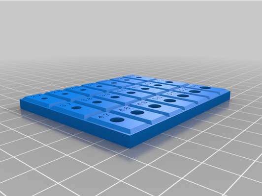 3mm 4mm 5mm bolt hole cheat sheet by brynamba bolts calibration test freecad holes printer print tinkercad 3d print model - Mito3D