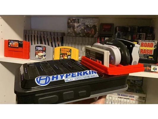 retro 5 nes snes génesis controlador soporte by cenit sistema 3d 3d print model - Mito3D