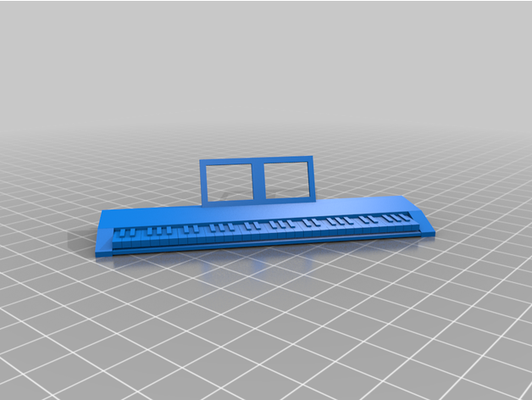 piano keyboard by kabak 3d print model - Mito3D