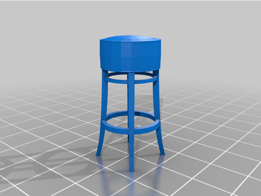 taverne tabouret by courgette 3d print model - Mito3D