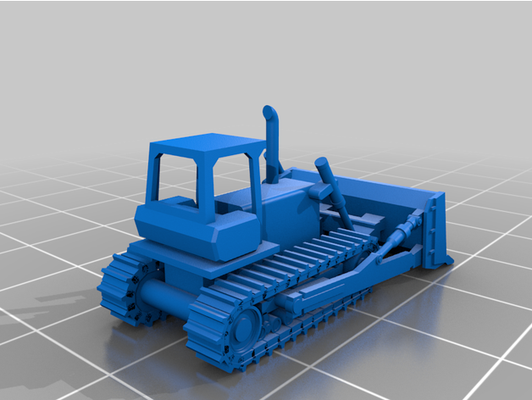 rahmen lowboy belastung bulldozer remix by scottsmodelsremixesandrescales 3d print model - Mito3D