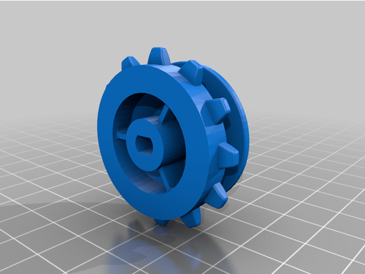 kv2 pista 12t roda dentada by joemaulerworks 3d print model - Mito3D