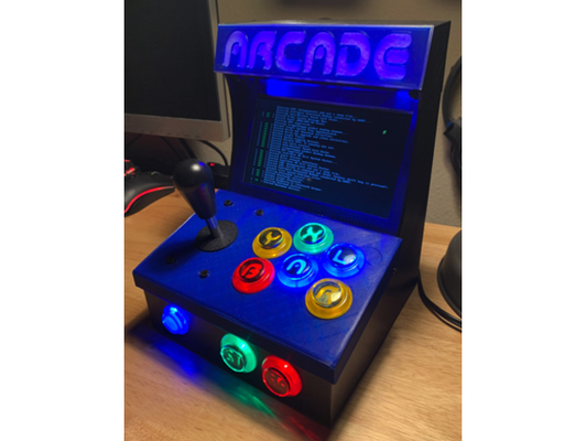 no souder framboise pi arcade machine facture of matériaux 39 intérieur by p0tty 3d print model - Mito3D