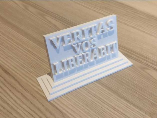 latin quote plaques by tugal kain industries plaque 3d print model - Mito3D