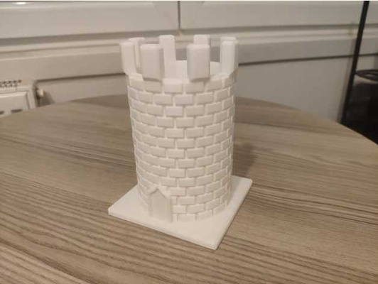 castle pen holder by tugal kain industries pencil 3d print model - Mito3D