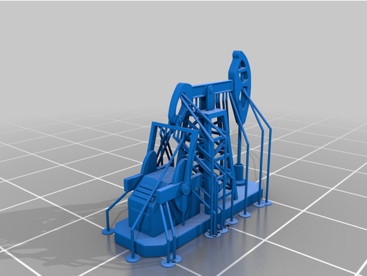 n scale pumpjack by scottsmodelsremixesandrescales 3d print model - Mito3D