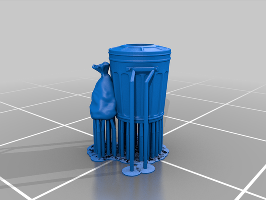 n scale trashcan bag of trash by scottsmodelsremixesandrescales 3d print model - Mito3D