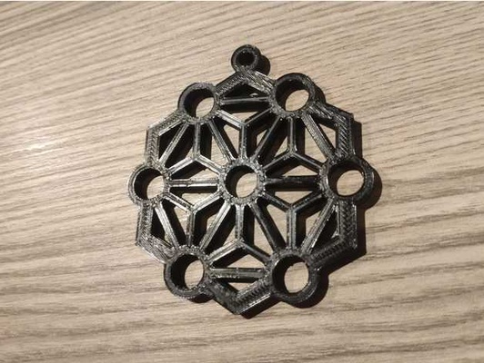 hexágono colar by completo kain indústrias hex 3d print model - Mito3D