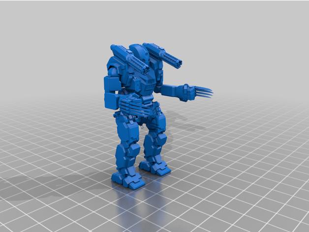 espaço viking urso mech by kyler999 6mm americano mecha batalha battlemech fightmech tecnologia luta 3D print model - Mito3D