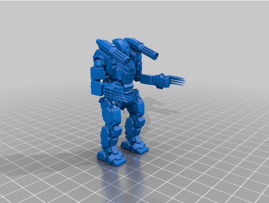 espaço viking urso mech by kyler999 6mm americano mecha batalha battlemech fightmech tecnologia luta 3d print model - Mito3D