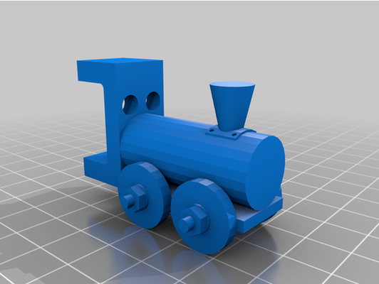 jouet+train by courgette 3d print model - Mito3D