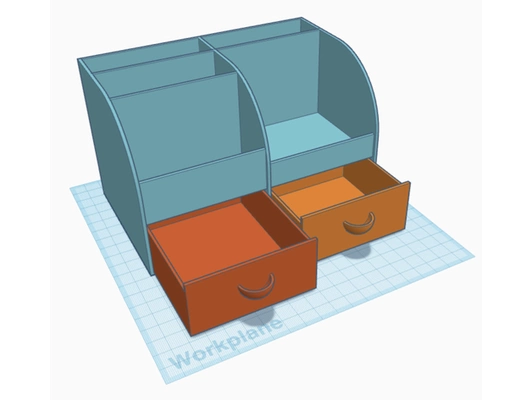 scrivania organizzatore cassetti by ombra lusso vano divisore cassetto ufficio organizzazione forniture scuola scrittura 3d print model - Mito3D