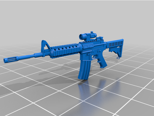 ar 15 by abobrinha 3d print model - Mito3D