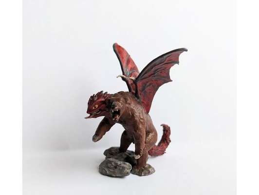 esquecido círculos bear drake abominação by lozthegrande urso drake gelado gloomhaven miniatura 3d print model - Mito3D