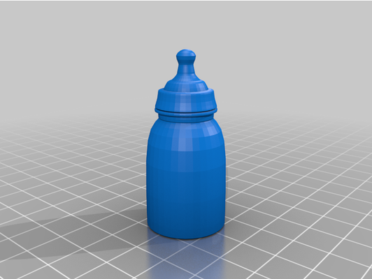 bébé lait bouteille by courgette 3d print model - Mito3D