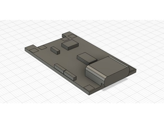 tp4056 art by f1in4eck 18650 3dmodel laden modell rahmen ladegerät modul usb 3d print model - Mito3D