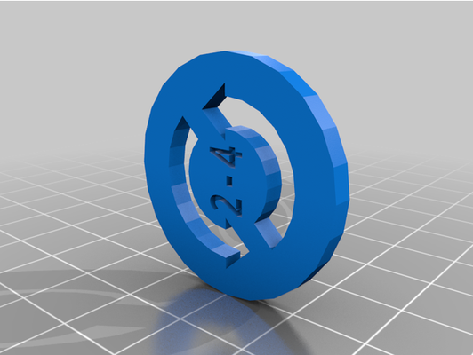 bunny kingdom card pass token - turn number by dedcap 3d print model - Mito3D