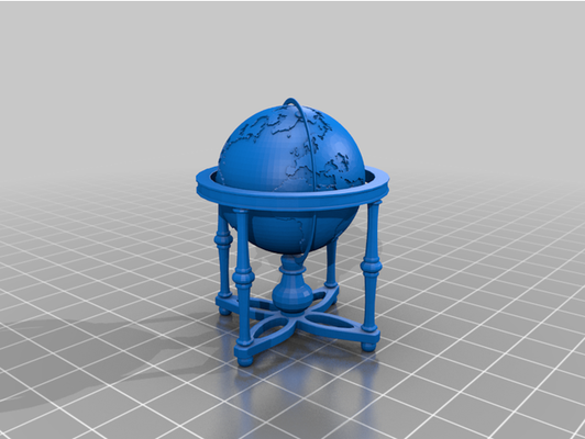 globe by courgette 3d print model - Mito3D