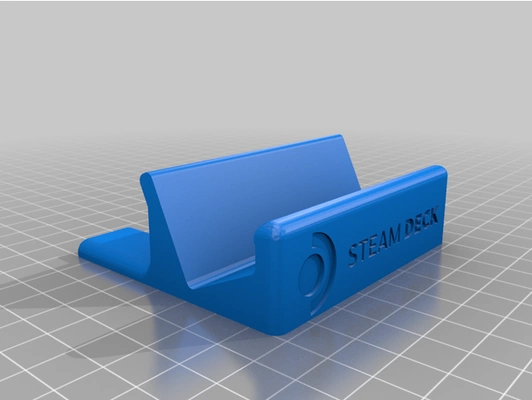 dampf deck stand logo by leonwste dock gaming handheld ventil 3d print model - Mito3D