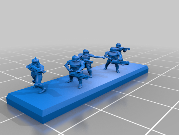 trooper heavy weapons squad w specialist by epicminiwars epic clone wars 3D print model - Mito3D