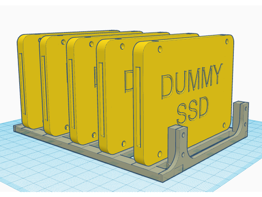 2 5 to 25 bahía ssd formación by esmfg caso funda computadora manejar juego azar servidor torre 3d print model - Mito3D