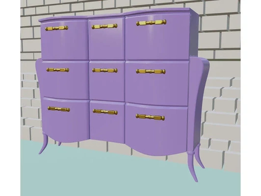 dollhouse dresser by ftftft 3d print model - Mito3D