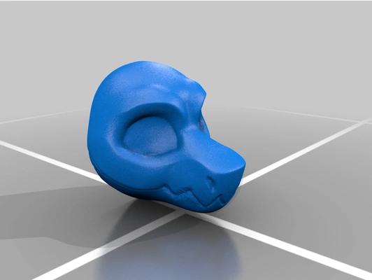 eckig weidentier fursuit base by zaba kostüme fursuit head 3d print model - Mito3D