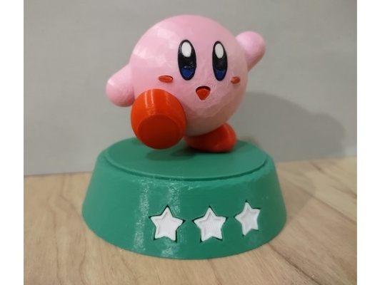 kirby a heykelcik unutulmuş arazi by elloguvna11 karakter şekil video oyunu oyun oyunlar 3d print model - Mito3D