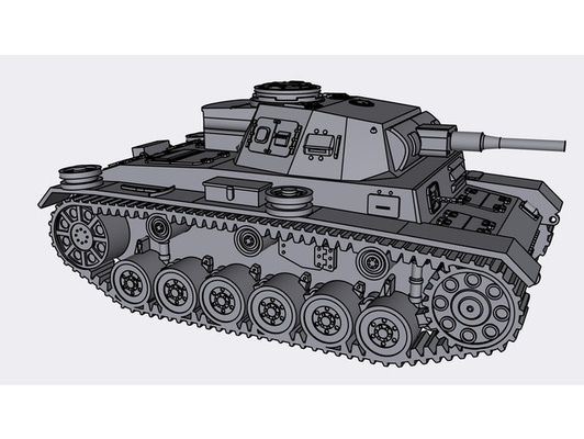 presto panzer iii serbatoio by mo2405 28mm 28mmscale bullone azione miniatura wargaming mondo of carri armati ww2 tedesco durante seconda guerra mondiale 3d print model - Mito3D