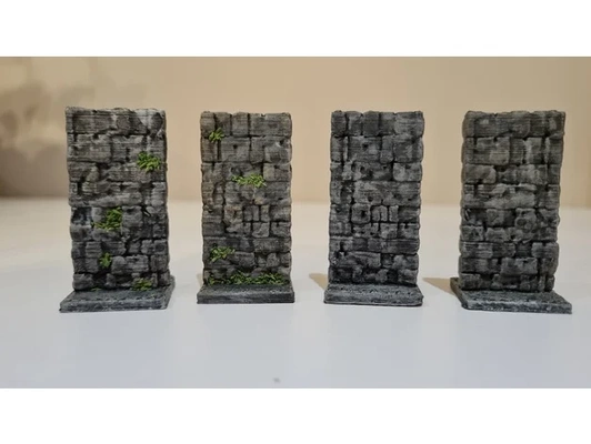heroquest wall 2022 edition tile replacement by ldid69 boardgame game 3d print model - Mito3D