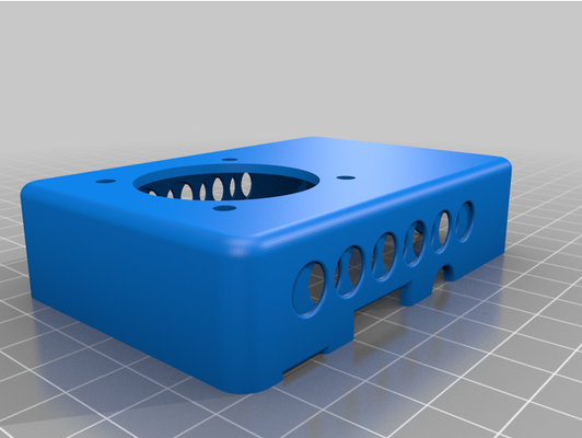 frambuesa pi 3 ventilador caso funda 40mm by daiko08 3d print model - Mito3D